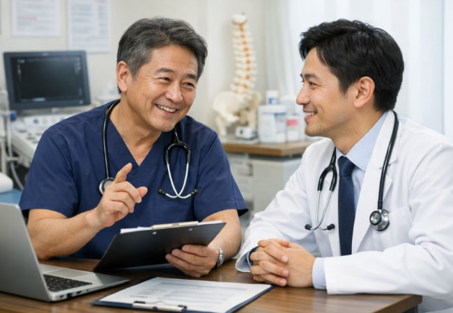 コンサルティングをしている画像